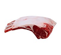 Meat Service Counter Open Nature Lamb Rib Rack French Style - 1.50 Lbs.