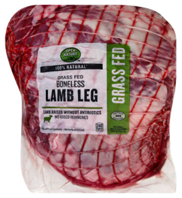 Open Nature Lamb Leg Whole Service Case - 4 Lb - Image 1