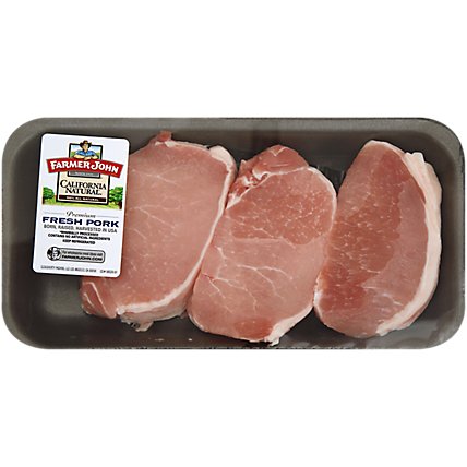 Meat Service Counter Pork Chop Loin Top Loin Chops Boneless - 1.50 Lbs. - Image 1