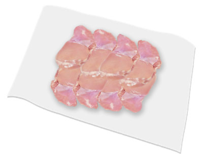 Meat Counter Chicken Leg Whole Boneless Skinless Service Case - 2.50 LB - Image 1