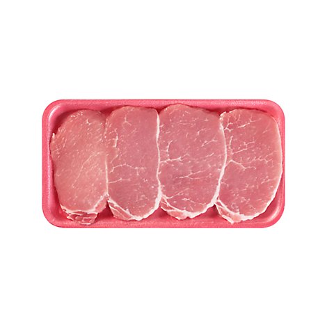 Meat Service Counter Pork Loin Sirloin Chops Boneless - 1.50 Lbs.