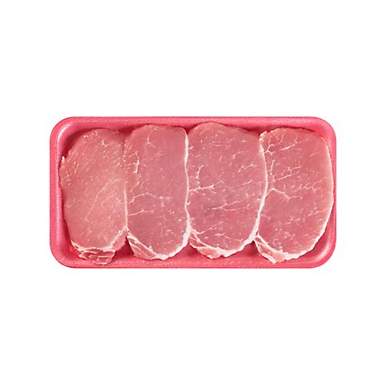 Meat Service Counter Pork Loin Sirloin Chops Boneless - 1.50 Lbs. - Image 1
