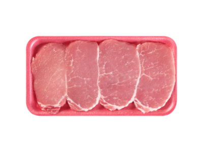 Pork Loin Sirloin Chops Boneless Service Case - 1.5 Lb.