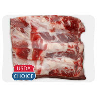 Meat Service Counter USDA Choice Beef Back Ribs - 5.00 Lb