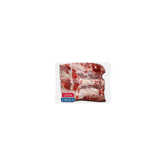 Meat Service Counter USDA Choice Beef Back Ribs - 5.00 Lb
