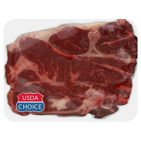 Meat Counter Beef USDA Choice Chuck 7-Bone Steak Service Case - 2 LB