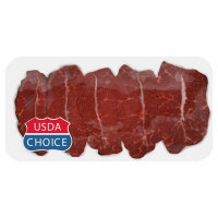 Meat Counter Beef USDA Choice Chuck Top Blade Steak Boneless Service Case - 1.50 LB