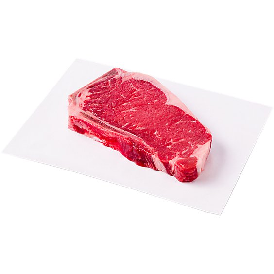 USDA Choice Beef Top Loin New York Steak Bone In Service Case - 1.00 Lb