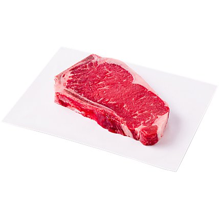 USDA Choice Beef Top Loin New York Steak Bone In Service Case - 1.00 Lb - Image 1