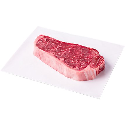 USDA Choice Beef New York Top Loin Steak Boneless Service Case - 1.00 Lb - Image 1