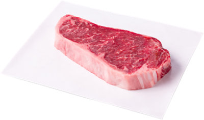 USDA Choice Beef New York Top Loin Steak Boneless Service Case - 1.00 Lb