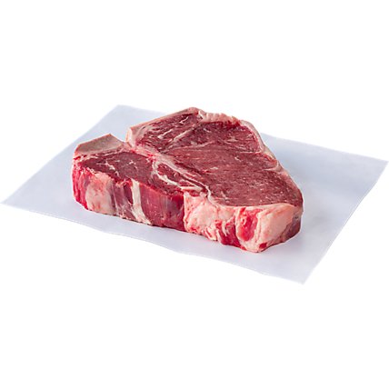 USDA Choice Beef Loin T-Bone Steak 1 Count Service Case - 2.00 Lb - Image 1