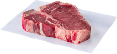 Meat Service Counter USDA Choice Beef Loin T Bone Steak 1 Count - 2.00 Lb