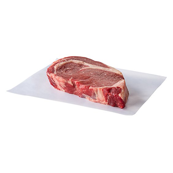 USDA Choice Beef Steak Ribeye Boneless 1 Count Service Case - 1.50 Lb