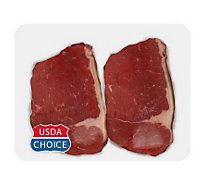 Meat Counter Beef USDA Choice Bottom Round Steak Service Case - 1 LB