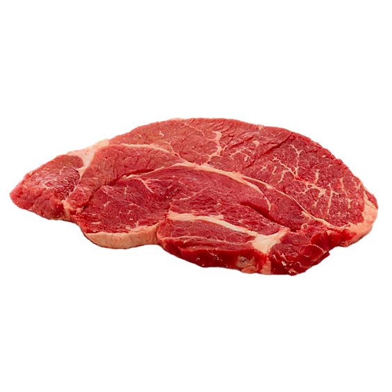 Meat Counter Beef USDA Choice Chuck Under Blade Steak Boneless Service Case - 1 LB