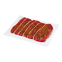 Meat Service Counter Beef Flap Carne Asada Marinated - 2 LB - Image 1