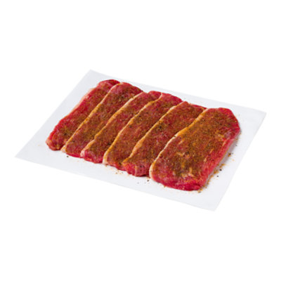 Meat Service Counter Beef Flap Carne Asada Marinated - 2 LB