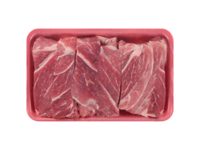 Meat Service Counter Pork Shoulder Country Style Ribs Boneless - 2 LB