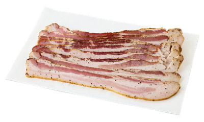 Bacon Peppered Sliced Fresh - 1 Lb - Image 1