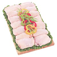 Meat Service Counter Chicken Thighs Bone In Seasoned - 1.00 LB - Image 1