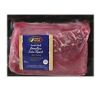 Meat Service Counter Open Nature Pork Loin Boneless Whole/Half - 2.50 LB