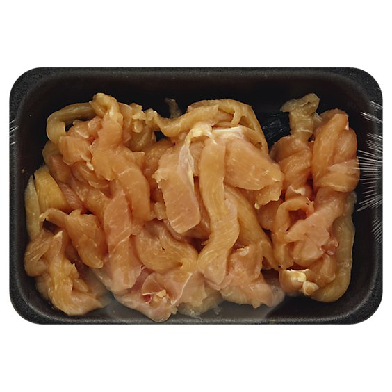Meat Counter Chicken For Stir Fry Mandarin Teriyaki Service Case - 1.50 LB