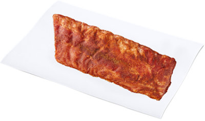 Pork Loin Baby Back Ribs Seasoned Bone In Service Case - 2.5 Lb - Image 1