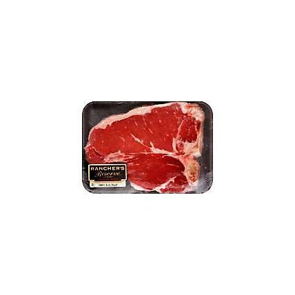 Meat Counter Beef USDA Choice Loin Porterhouse Steak Service Case - 4.50 LB - Image 1