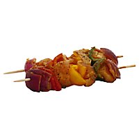 Meat Counter Kabobs Chicken With Peppers Pineapple Teriyaki Fresh Service Case 1 Count - 0.75 LB - Image 1