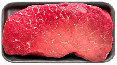 Beef USDA Choice Top Round Steak Thick Cut Service Case - 3 Lb