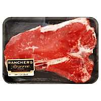 Meat Service Counter USDA Choice Beef Loin T-Bone Steak Over 3 Lbs - 1.50 Lbs. - Image 1
