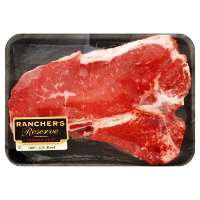 Meat Service Counter USDA Choice Beef Loin T-Bone Steak Over 3 Lbs - 1.50 Lbs.