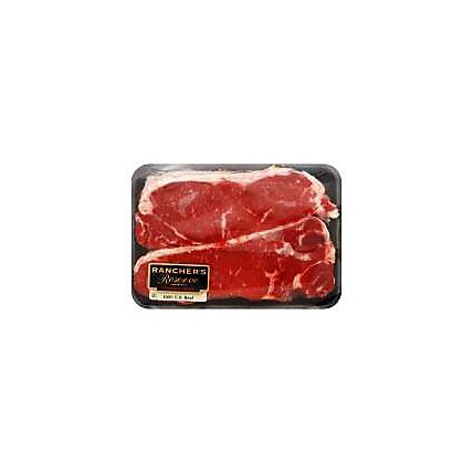 Meat Service Counter USDA Choice Beef Top Loin New York Strip Steak Boneless - 1.50 Lbs. - Image 1