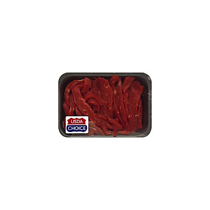 Meat Service Counter USDA Choice Beef Strips Stir Fry - 1 LB - Image 1