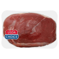 Meat Counter Beef USDA Choice Chuck Cross Rib Roast Boneless Savory Rubbed Service Case - 3 LB