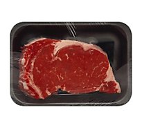 Meat Service Counter Beef Ribeye Steak Boneless Seasoned - 1 LB