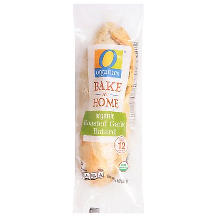 O Organics Organic Bread Batard Roasted Garlic - Each - Image 1