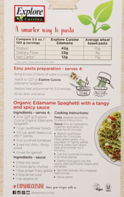 Explore Cuisine Bean Pasta Organic Spaghetti Edamame Box - 8 Oz - Image 6