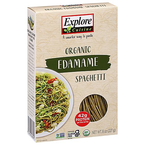 Explore Cuisine Bean Pasta Organic Spaghetti Edamame Box - 8 Oz