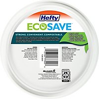 Hefty ECOSAVE 100% Compostable Plates Round 7 Inch White - 30 Count - Image 4