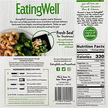 EatingWell Frozen Entree Vermont Cheddar Mac & Cheese - 10 Oz - Image 6