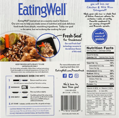 EatingWell Frozen Entree Chicken & Wild Rice Stroganoff - 10 Oz - Image 6