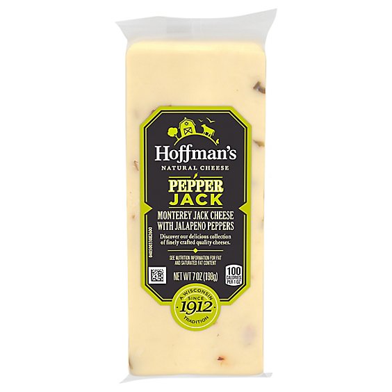 Hoffmans Cheese Pepper Jack Chunk - 7 Oz
