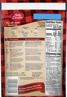 Betty Crocker Cookie Mix Peanut Butter Value Size - 21 Oz - Image 6