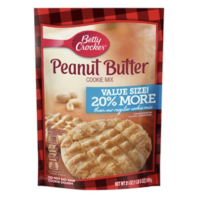 Betty Crocker Cookie Mix Peanut Butter Value Size - 21 Oz