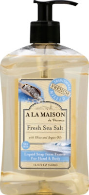 A La Maison Soap Liq Fresh Sea Salt - 16.9 Fl. Oz. - Image 2