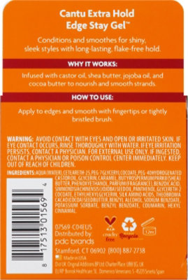 Cantu Extra Hold Edge Stay Gel - 2.25 Oz - Image 5