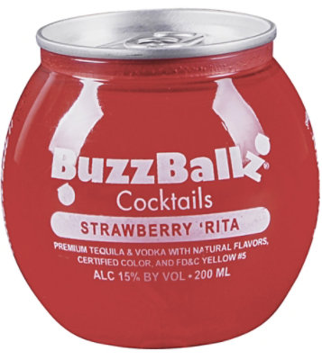 BuzzBallz Strawberry Margarita - 200 Ml - Image 2