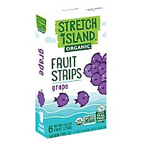 Stretch Island Organic Fruit Strips Gluten Free Grape - 6 Count - Image 1